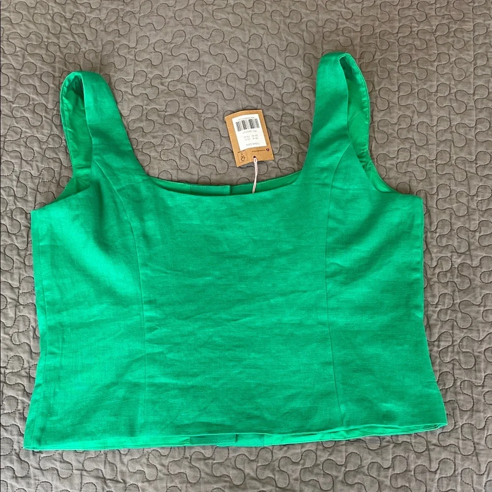 Boden Linen NWT Button Down Tank Top 10 - Picture 4 of 8